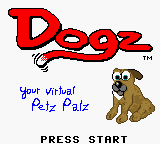 Dogz - Your Virtual Petz Palz Title Screen